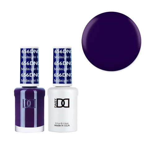 DND 656 Midnight Hour - Daisy Collection Gel & Lacquer Duo 15ml