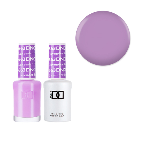 DND 663 Lavender Pop - Daisy Collection Gel & Lacquer Duo 15ml