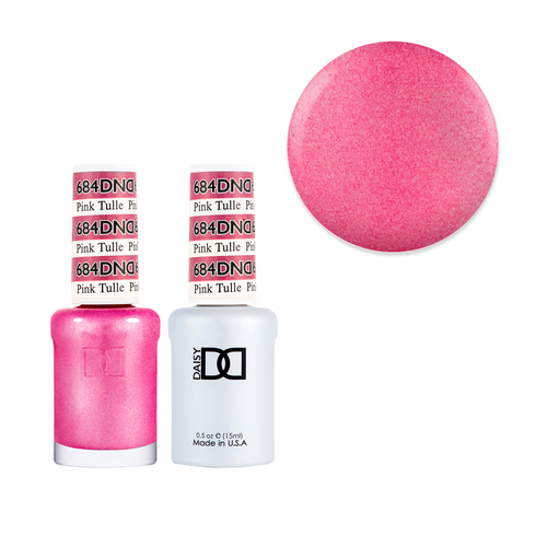 DND 684 Pink Tulle - Daisy Collection Gel & Lacquer Duo 15ml
