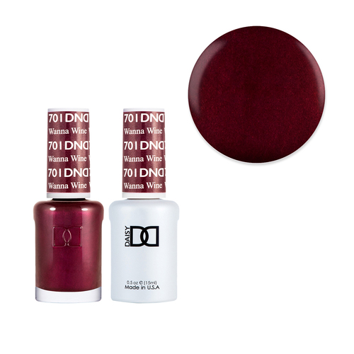 DND 701 Wanna Wine - Daisy Collection Gel & Lacquer Duo 15ml