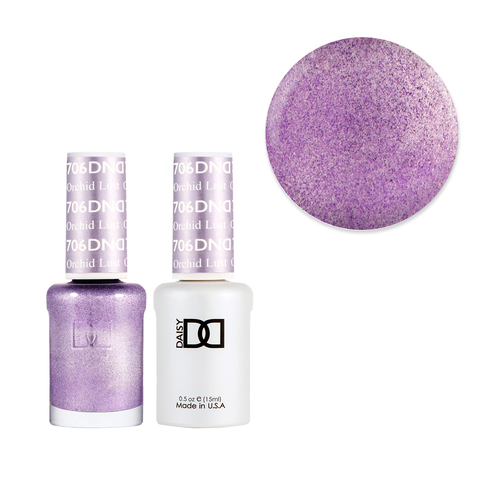 DND 706 Orchid Lust - Daisy Collection Gel & Lacquer Duo 15ml