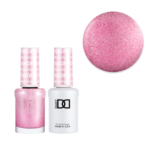 DND 708 Warming Rose - Daisy Collection Gel & Lacquer Duo 15ml