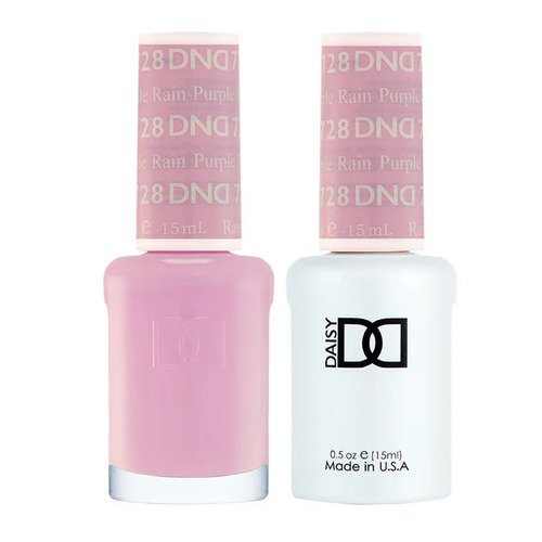 DND 728 Purple Rain - Daisy Collection Nail Gel & Lacquer Polish Duo 15ml