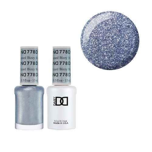 DND 778 Bizzy Blizzard - Daisy Collection Gel & Lacquer Duo 15ml