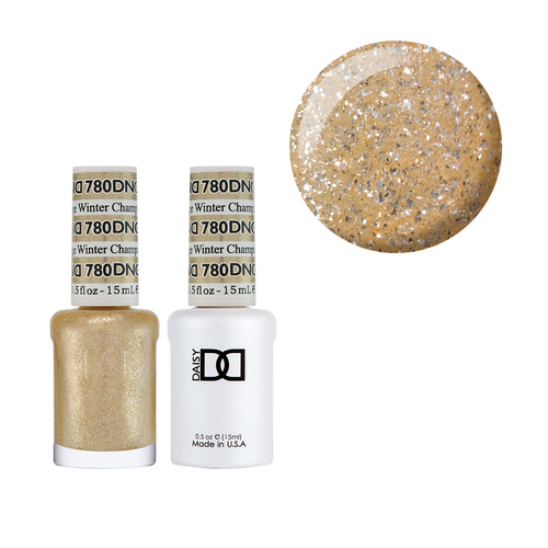 DND 780 Champagne Winter - Daisy Collection Gel & Lacquer Duo 15ml