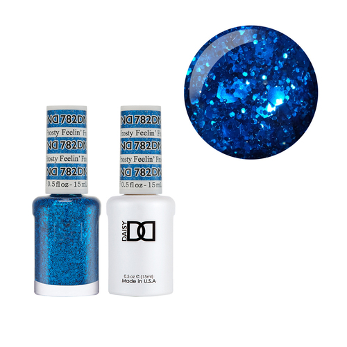 DND 782 Feelin' Frosty - Daisy Collection Gel & Lacquer Duo 15ml