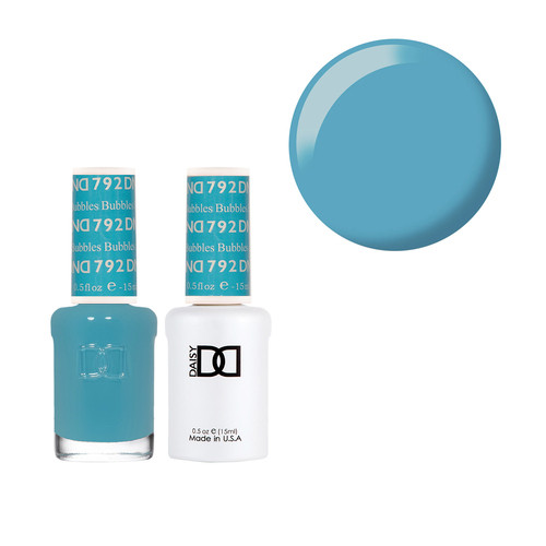 DND 792 Bubbles - Daisy Collection Nail Gel & Lacquer Polish Duo 15ml