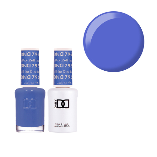 DND 796 Roll the Dice - Daisy Collection Nail Gel & Lacquer Polish Duo 15ml