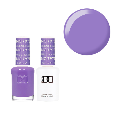 DND 797 Pebble Cloud - Daisy Collection Nail Gel & Lacquer Polish Duo 15ml