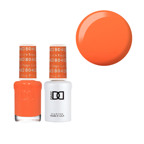 DND 804 Let's Tango - Daisy Collection Nail Gel & Lacquer Polish Duo 15ml