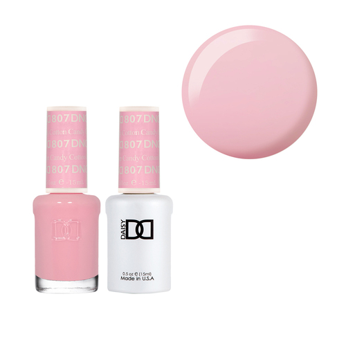 DND 807 Cotton Candy - Daisy Collection Nail Gel & Lacquer Polish Duo 15ml