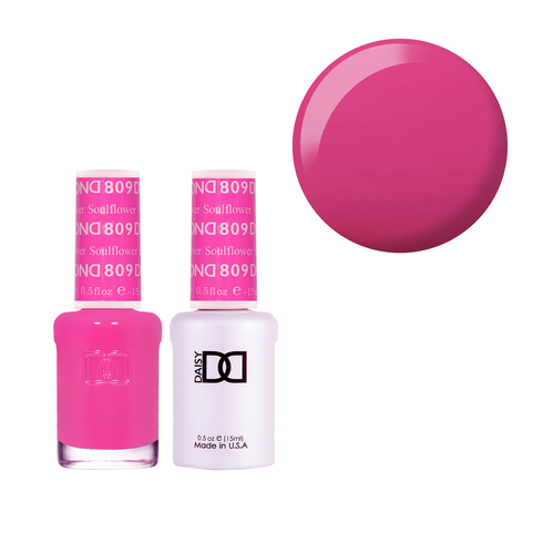 DND 809 Soulflower - Daisy Collection Nail Gel & Lacquer Polish Duo 15ml