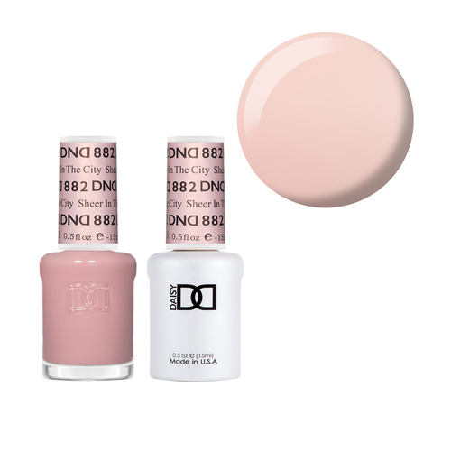 DND 882 Sheer In The City - DND Collection Nail Gel & Lacquer Polish Duo 15ml