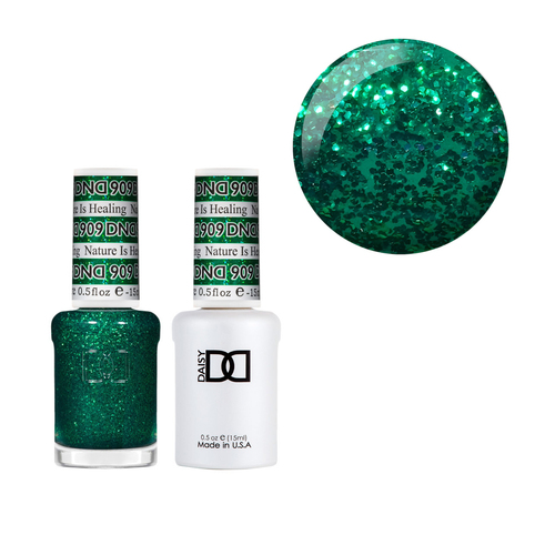 DND 909 Nature is Healing - DND Collection Nail Gel & Lacquer Polish Duo 15ml