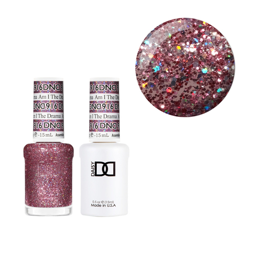 DND 916 Am I The Drama - DND Collection Nail Gel & Lacquer Polish Duo 15ml