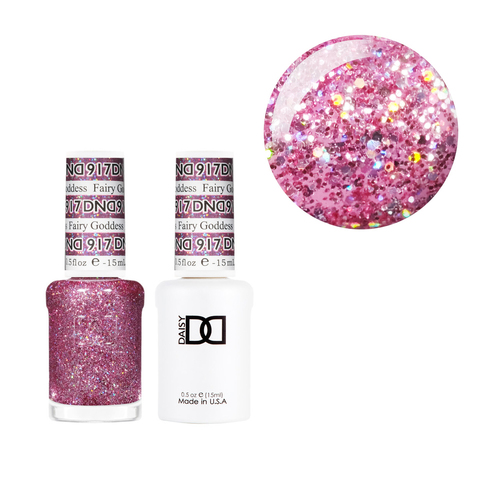 DND 917 Fairy Godness - DND Collection Nail Gel & Lacquer Polish Duo 15ml