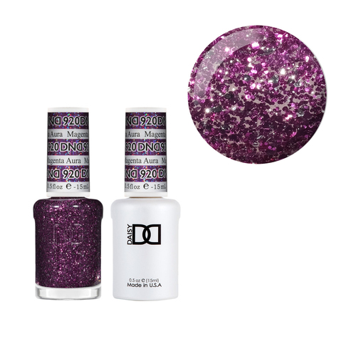 DND 920 Magenta Aura - DND Collection Nail Gel & Lacquer Polish Duo 15ml