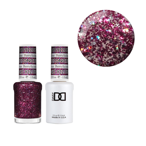 DND 922 Berry-Licious - DND Collection Nail Gel & Lacquer Polish Duo 15ml