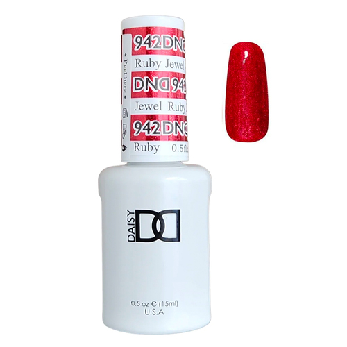 DND 942 Ruby Jewel - DND Super Platinum Glitter Nail Gel Polish 15ml