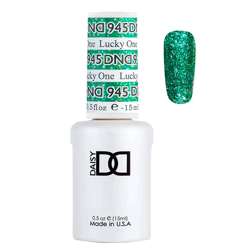 DND 945 Lucky One - DND Super Platinum Glitter Nail Gel Polish 15ml