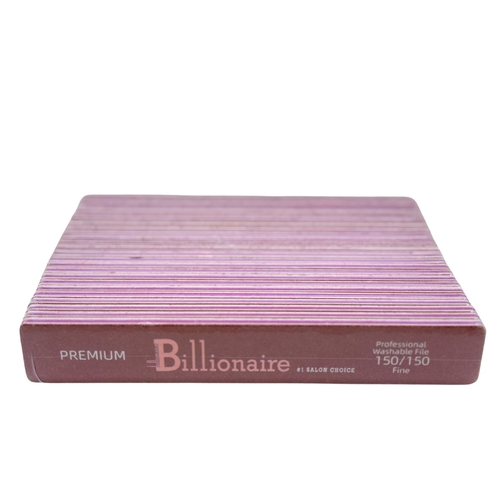 Billionaire - Nail Files Premium Red Square Fine 150/150 25 pcs