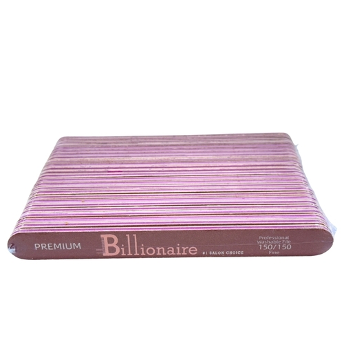 Billionaire - Nail Files Premium Red Straight Fine 150/150 25 pcs