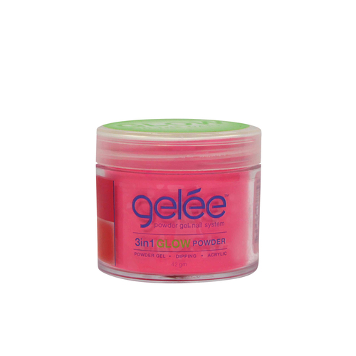 Gelee 3 in 1 Glow Acrylic Dip Dipping Powder Gel Nail GCPG05 - Raver Girl - 42g