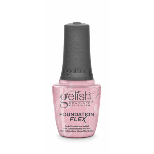 Gelish Gel Polish - Foundation Flex Soak-Off Rubber Nail Base Coat - Light Nude 15ml