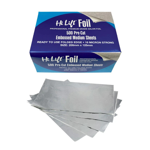 Hi Lift Premium Grade Folded Edge Foil Pre-Cut Embossed Medium Sheets 500pcs