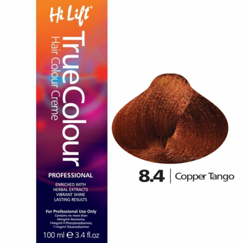 Hi Lift True Colour Permanent Hair Color Cream 8.4 Copper Tango 100ml