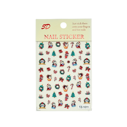 Nail Art Stickers Decals Christmas 5D - TZ1011