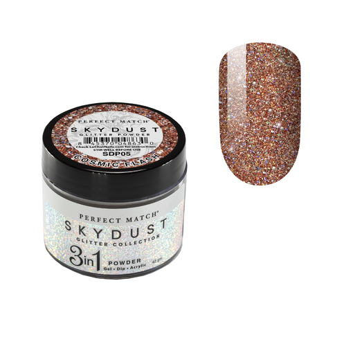 Perfect Match Sky Dust Glitter Acrylic Dip Dipping Powder SDP05 Cosmic Flash - 42g