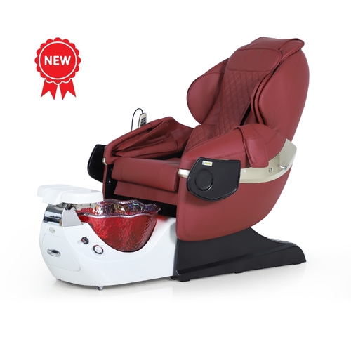 Pedicure Spa Chair - Modern Luxury G510B-011 - 8613 Burgundy