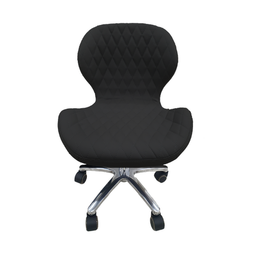 Nail Salon Chair Stool Round Hydraulic Leather PU 1037 Black