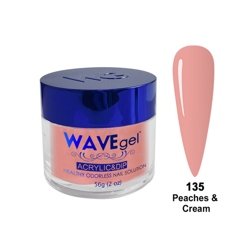 Wave WR135 Peaches & Cream - Royal Collection Acrylic & Dip Dipping Powder 2oz 56g