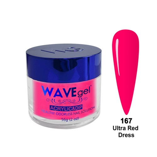 Wave WR167 Ultra Red Dress - Royal Collection Acrylic & Dip Dipping Powder 2oz 56g