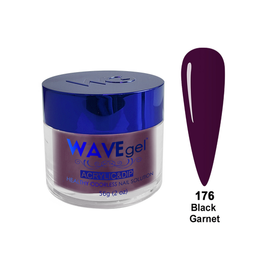 Wave WR176 Black Garnet - Royal Collection Acrylic & Dip Dipping Powder 2oz 56g