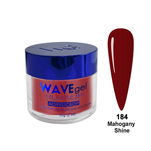 Wave WR184 Mahogany Shine - Royal Collection Acrylic & Dip Dipping Powder 2oz 56g