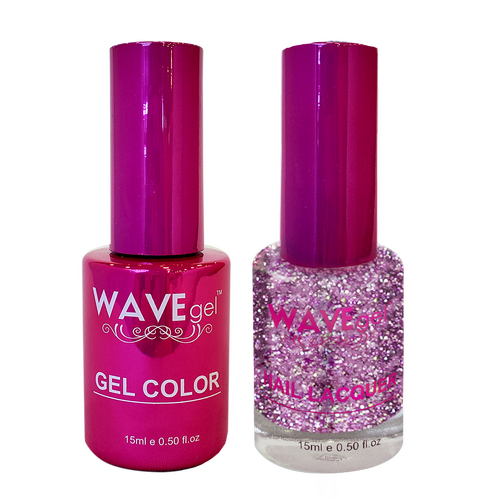 Wave WP119 Primerose Glitter - Princess Collection Gel Polish & Nail Lacquer Duo 15ml