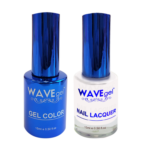 Wave WR001 White on White! - Royal Collection Gel Polish & Nail Lacquer Duo 15ml