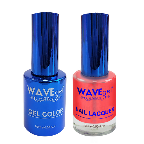 Wave WR057 Red All Over - Royal Collection Gel Polish & Nail Lacquer Duo 15ml