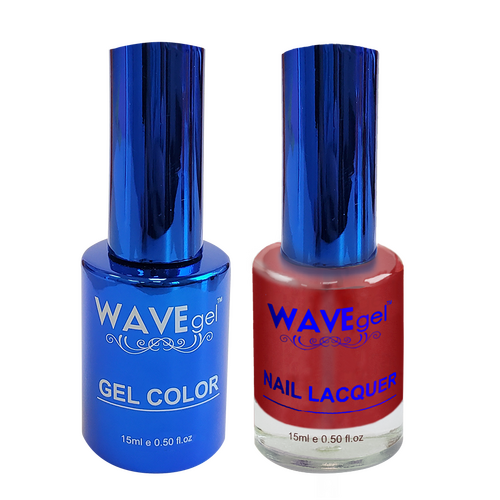 Wave WR061 Burgundy Blazed - Royal Collection Gel Polish & Nail Lacquer Duo 15ml