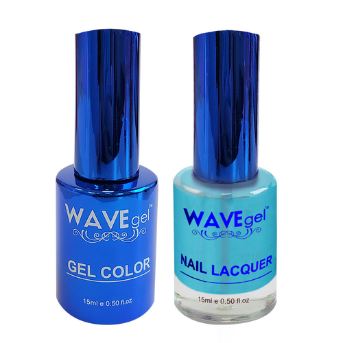 Wave WR090 Blue Mosaic - Royal Collection Gel Polish & Nail Lacquer Duo 15ml