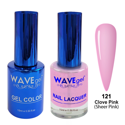 Wave WR121 Clove Pink - Royal Collection Gel Polish & Nail Lacquer Duo 15ml