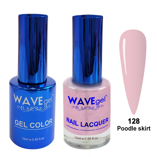 Wave WR128 Poodle skirt - Royal Collection Gel Polish & Nail Lacquer Duo 15ml