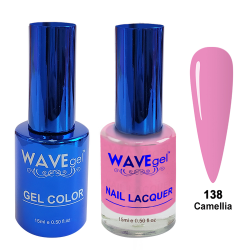 Wave WR138 Camellia - Royal Collection Gel Polish & Nail Lacquer Duo 15ml