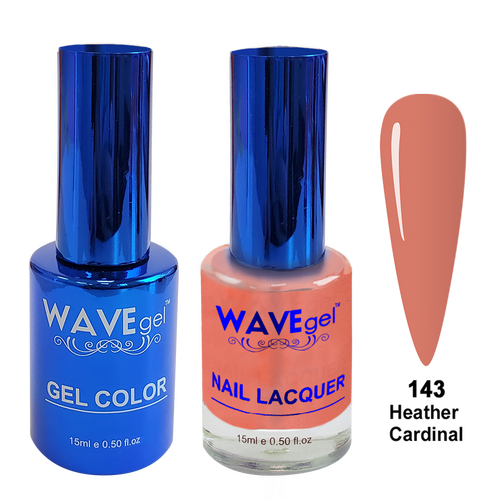 Wave WR143 Heather Cardinal - Royal Collection Gel Polish & Nail Lacquer Duo 15ml