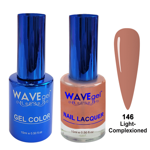 Wave WR146 Light-Complexioned - Royal Collection Gel Polish & Nail Lacquer Duo 15ml