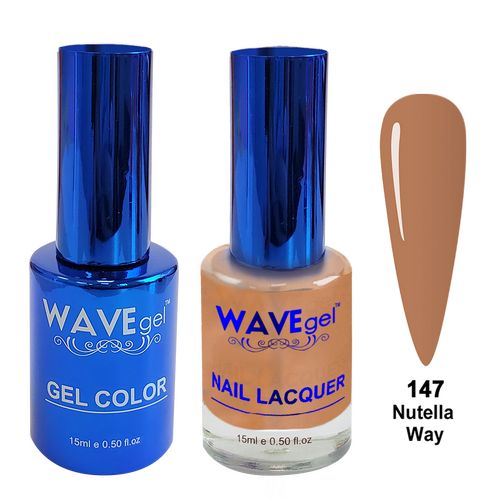 Wave WR147 Nutella Way - Royal Collection Gel Polish & Nail Lacquer Duo 15ml