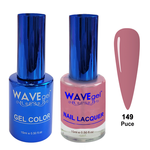 Wave WR149 Puce - Royal Collection Gel Polish & Nail Lacquer Duo 15ml